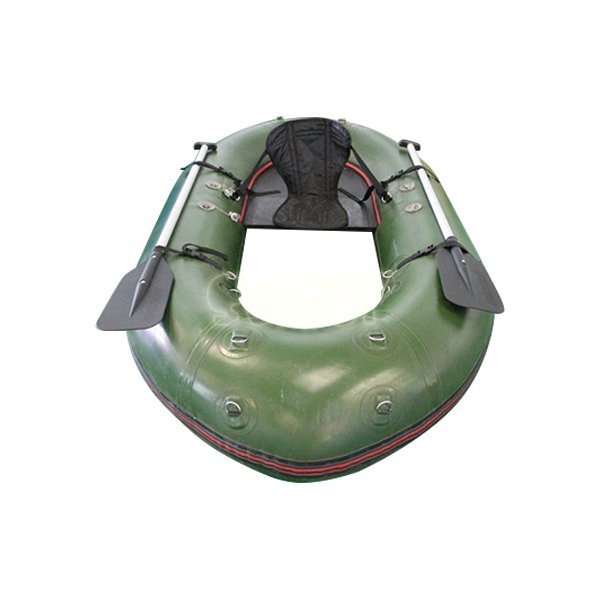 SJ-BA16001 1 Person Inflatable Pontoon Fishing Boat Green