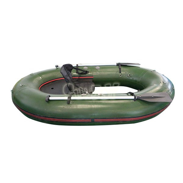 SJ-BA16001 1 Person Inflatable Pontoon Fishing Boat Green