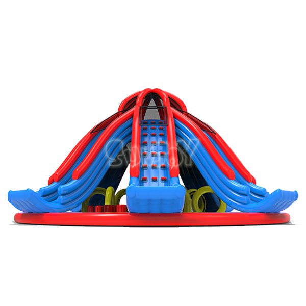 8 Lanes Octopus Inflatable Floating Water Slide For Lake, Sea, Pool SJ-WG15016