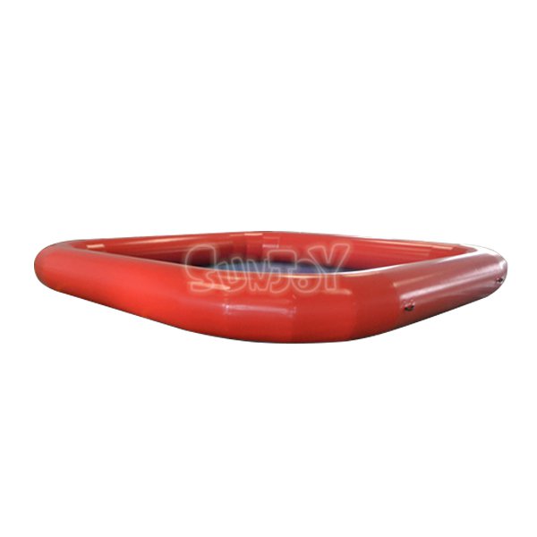 6M Red Square Inflatable Pool with Rounded Corner SJ-PL15001