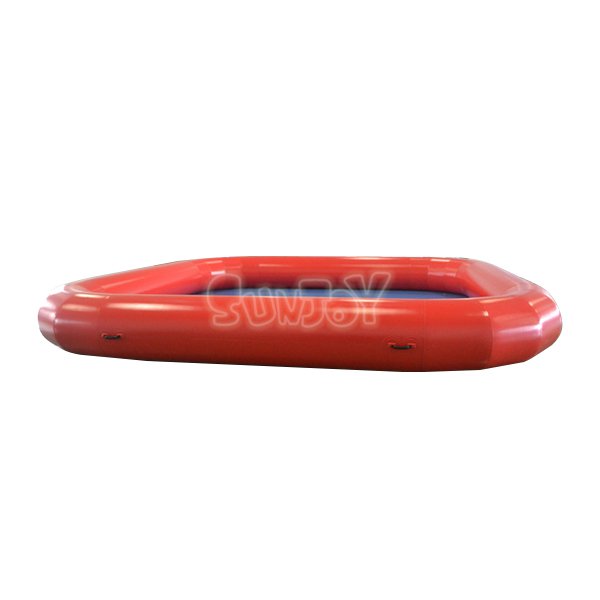 6M Red Square Inflatable Pool