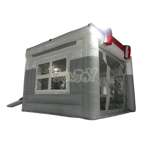 Gray White Inflatable House