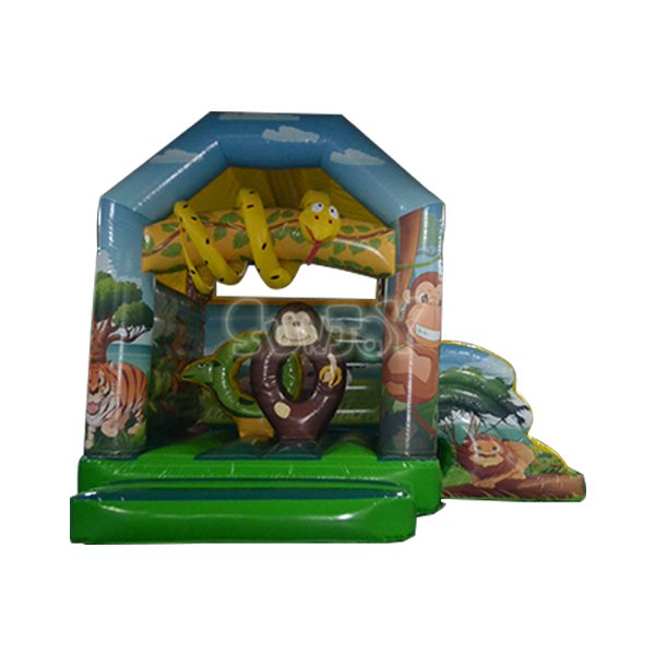 SJ-CO13048 African Animals Inflatable Bouncy House Combo