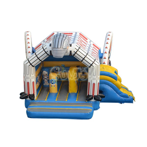 SJ-CO13050 Robot Theme Inflatable Jumper With Slide Combo