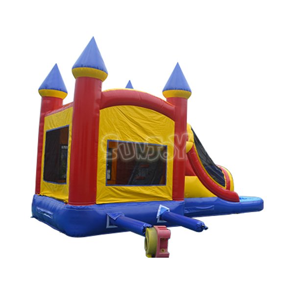 Rainbow Water Slide Bouncy Castle