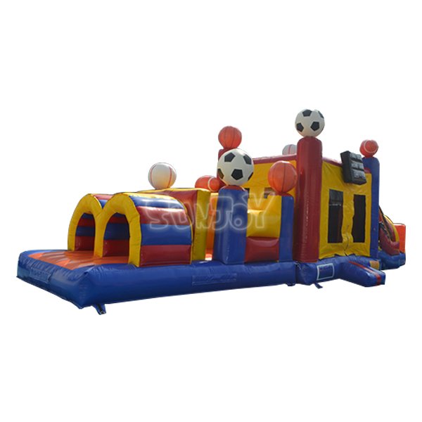 SJ-OB13022 Ball Games Inflatable Obstacle Bounce House Combo