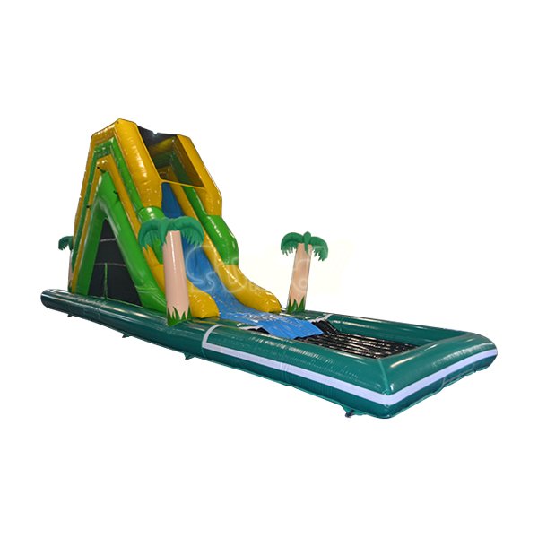 SJ-WSL13005 Palm Tree Water Slide With Bounce House For Sale