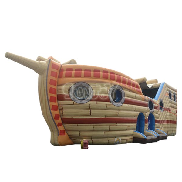 Large Inflatable Pirate Ship Slide With Obstacles SJ-SL14002