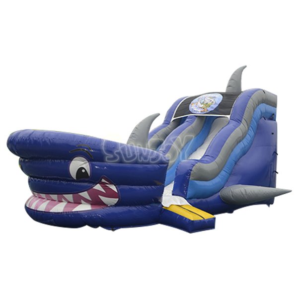 18' Inflatable Shark Slide