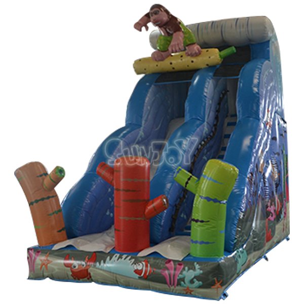 SJ-SL14007 17FT Surfing Inflatable Dry Slide For Sale