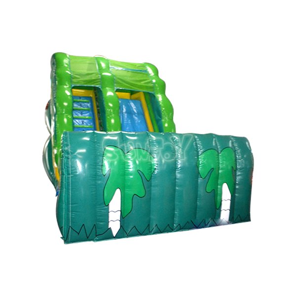 SJ-SL15114 15FT Green Inflatable Dry Slide For Sale