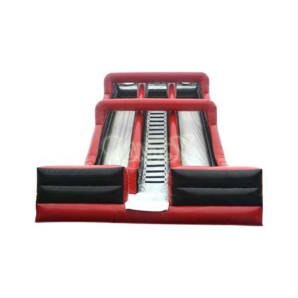 SJ-SL15128 Three Lanes Inflatable Dry Slide Red and Black