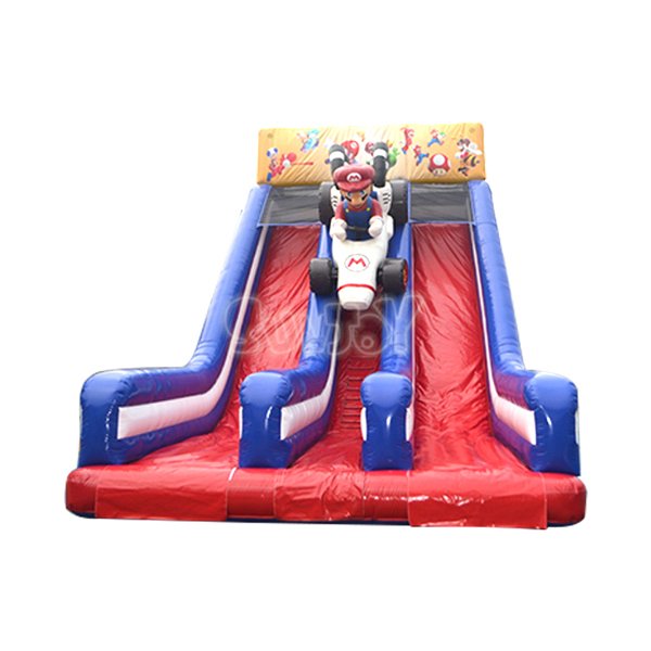 SJ-SL15111 Mario Car Inflatable Double Lane Slide For Sale