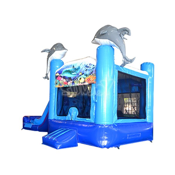 Dolphin Water Slide Jumping Castle