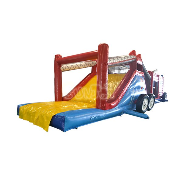Fire Truck Obstacle Bouncer