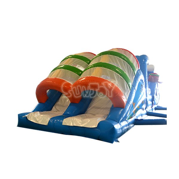 16M Shark Slides Obstacle Course