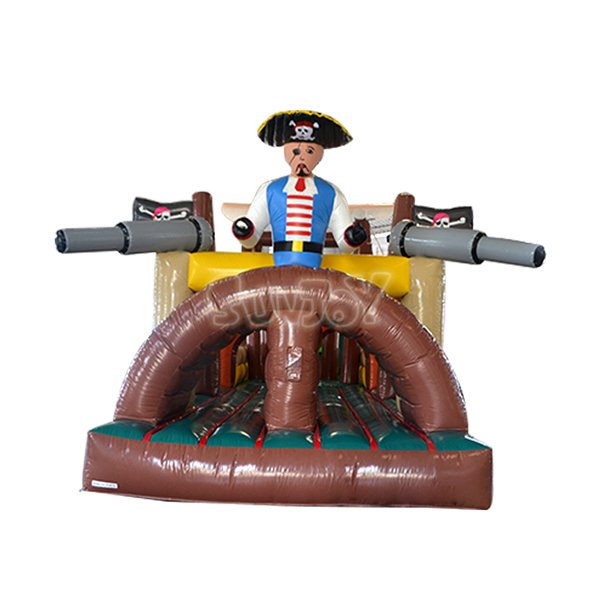 Inflatable Pirate Obstacle Course Bounce House SJ-OB14012