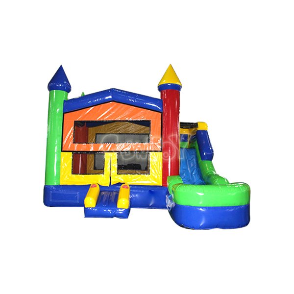 SJ-CO15059 Modular Rainbow Wet Dry Combo Inflatable Bouncer