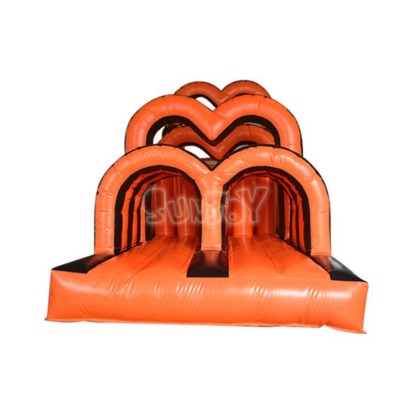 SJ-OB15008 Inflatable Orange Arches Obstacle Course For Sale