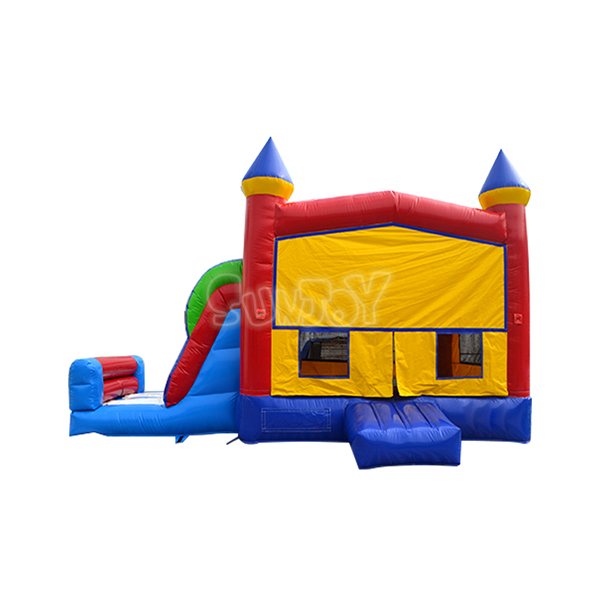 SJ-CO14025 Bright Bouncy Castle Combo With Basketball Hoop