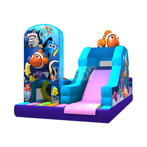Clown Fish Bounce House With Slide Combo For Sale SJ0893