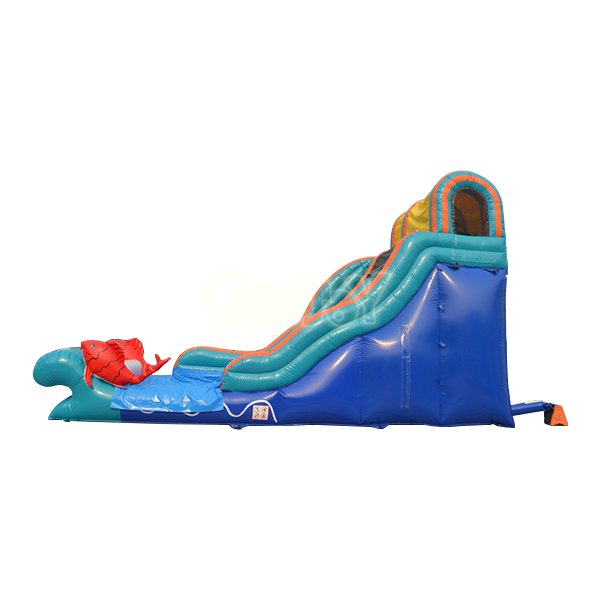 17 Feet Red Carp Water Slide