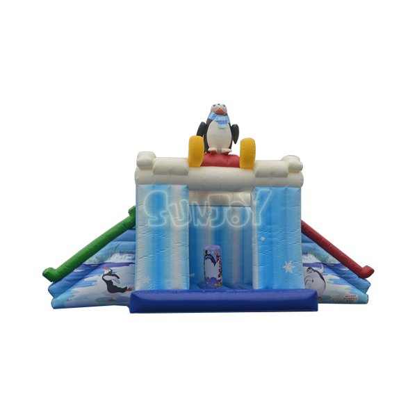 SJ-CO140036 Penguins Inflatable Combo With Double Slides