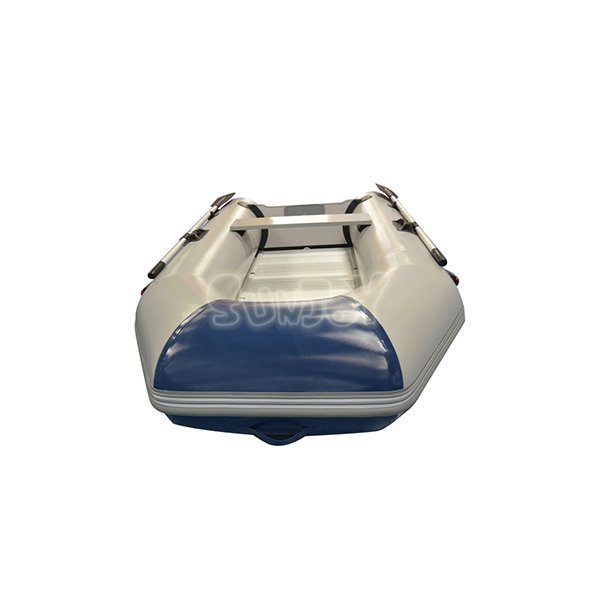 Light Gray Inflatable Motor Boat