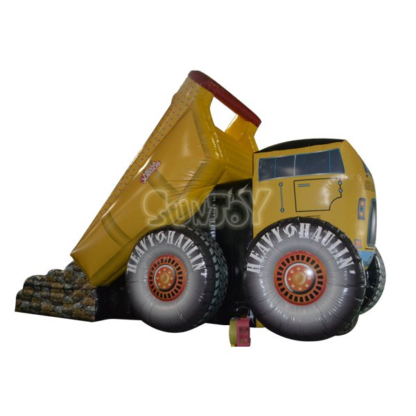 SJ-SL12025 Heavy Tractor Inflatable Dry Slide For Sale