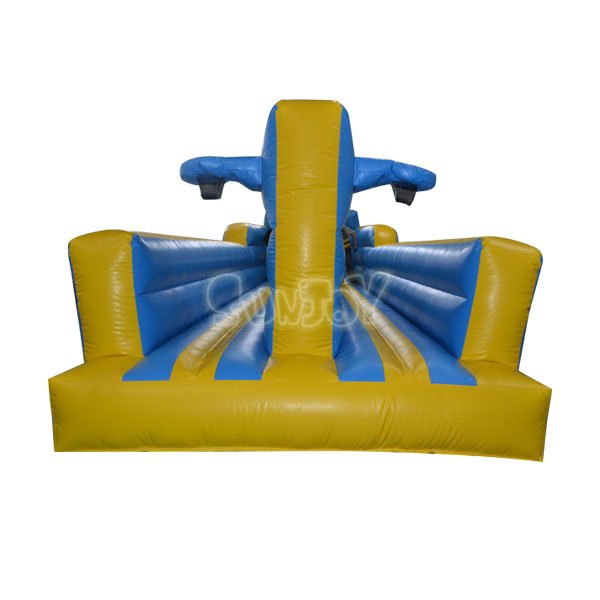 2 Lane Inflatable Bungee Run With Basketball Hoop SJ-SP12027