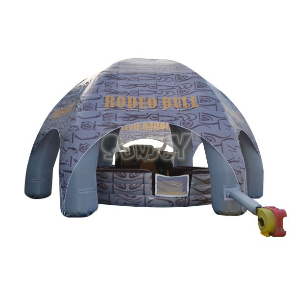 Rodeo Bull With Tent