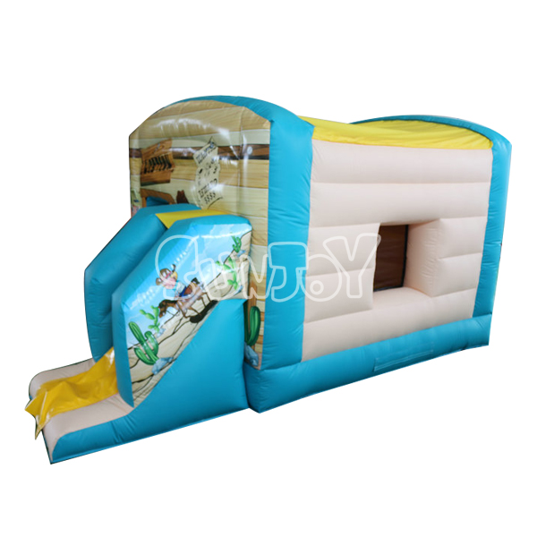 SJ-CO16002 Inflatable Western Bounce House Combo For Sale