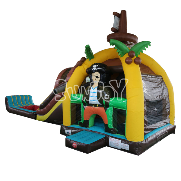 Inflatable Pirate Ship Bouncer Water Slide Combo SJ-CO16007
