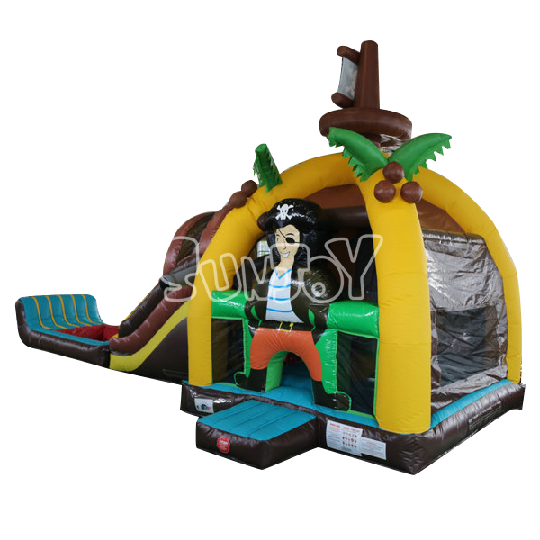 Pirate Jump House With Water Slide
