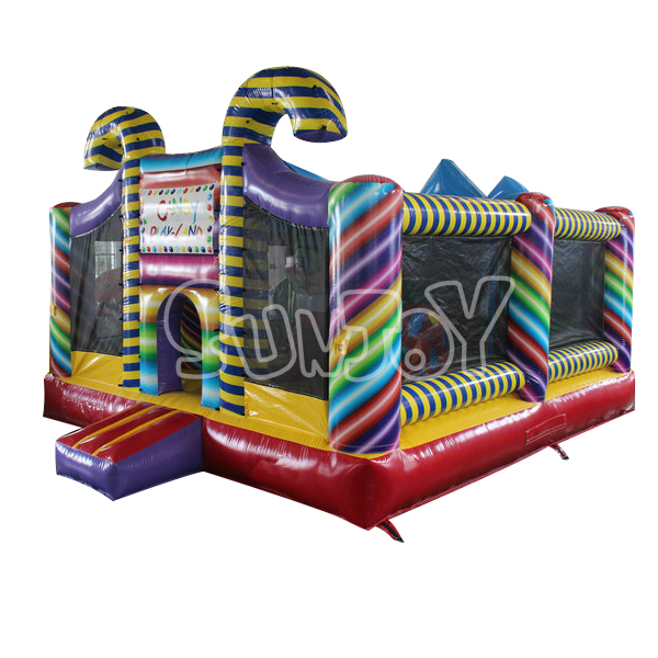 SJ-AP16037 Inflatable Candy Combo Amusement Park For Sale