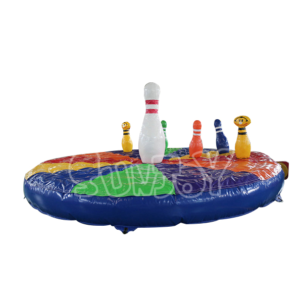 SJ-SP16085 Bowling Game Round Inflatable Mat For Sale