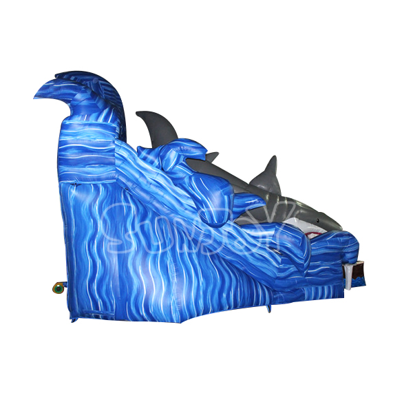 Big Shark Inflatable Dry Slide