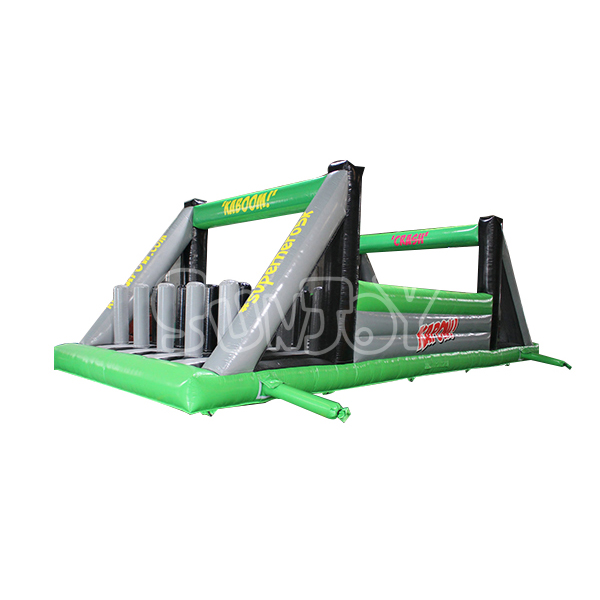 SJ-OB17004 Pillars Jungle Run Inflatable Obstacle Course