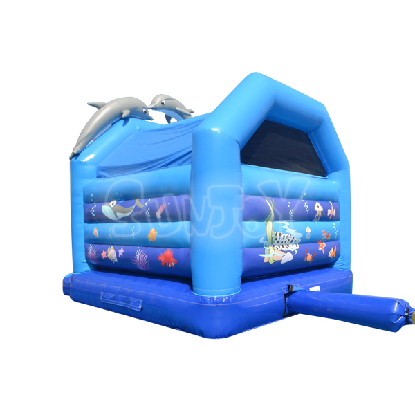 5M Dolphin Inflatable Jump House