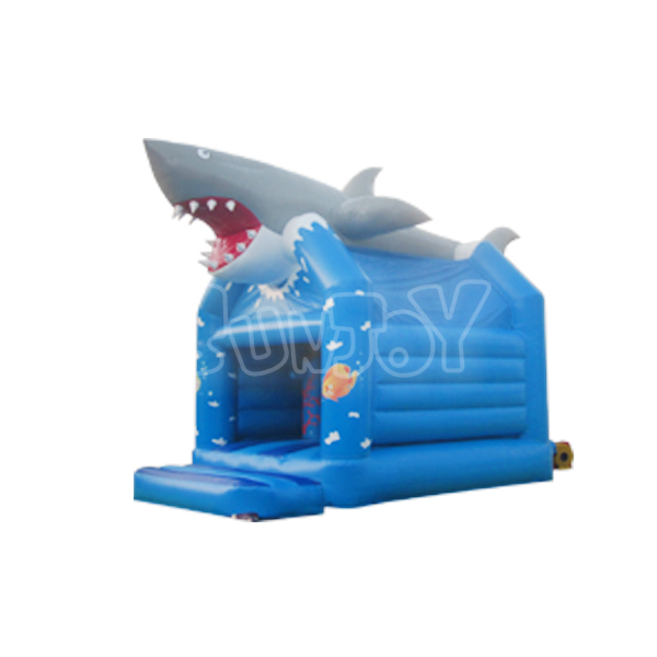 SJ-BO2012033 Inflatable Shark Moonwalk House For Children