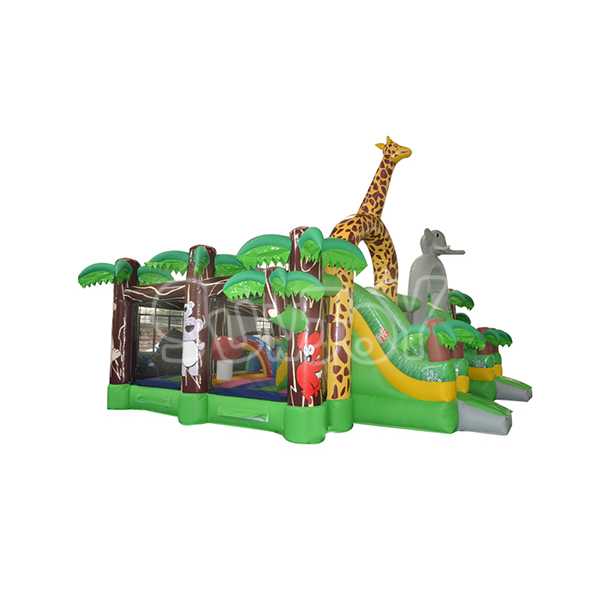 SJ-AP2012001 Inflatable Jungle Animal Amusement Park On Sale