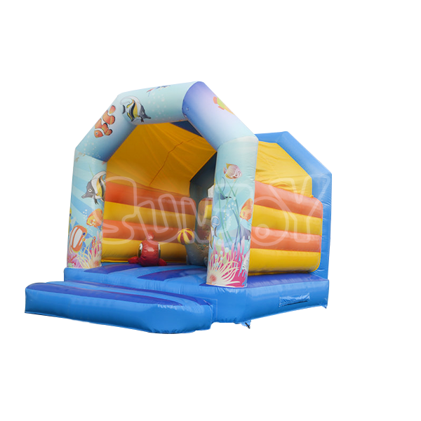 SJ-BO14006 Ocean Theme Backyard Bounce House Inflatable