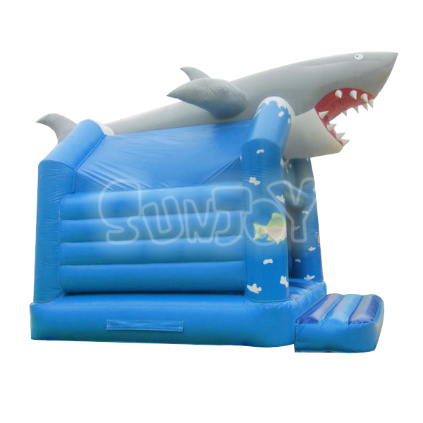 SJ-CO2012008 Inflatable Shark Moonwalk House Slide Combo