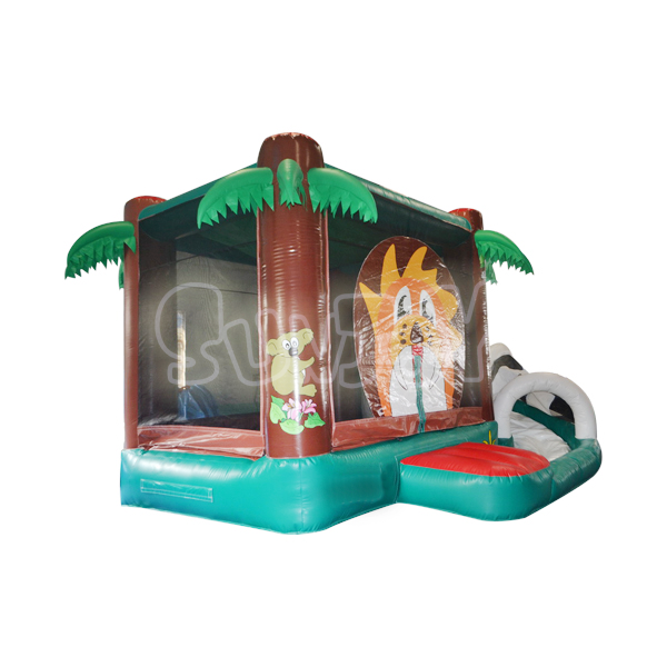 Jungle Inflatable House Slide Combo