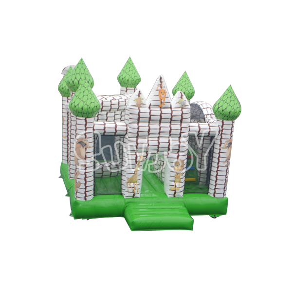 SJ-CO1400122 Inflatable Jungle Castle Combo Bounce House