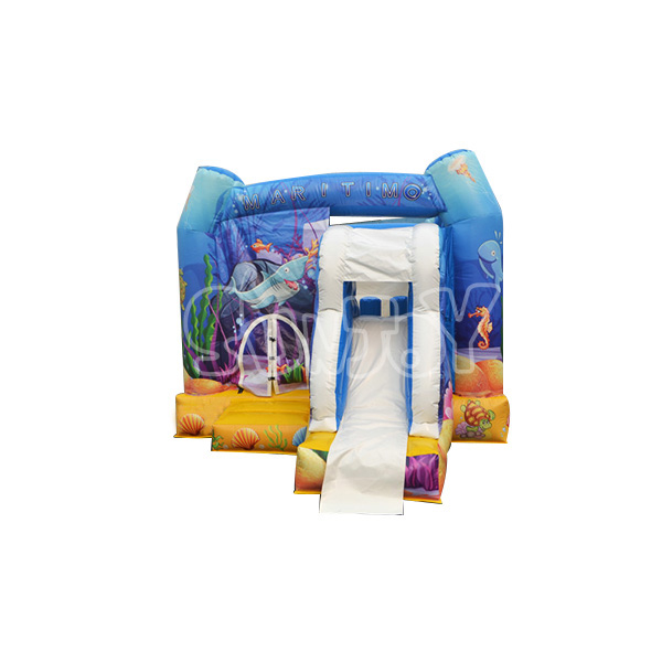 SJ-CO140038 Marine Theme Commercial Bounce House Combo