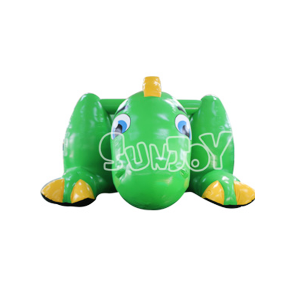 Green Inflatable Dinosaur Jumping Bouncer Combo SJ-CO16113