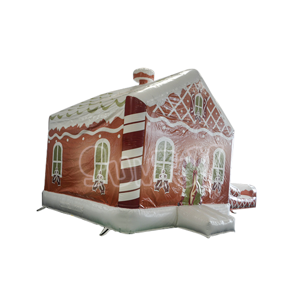 SJ-CO13090 14' Inflatable Winter House With Dry Slide Combo