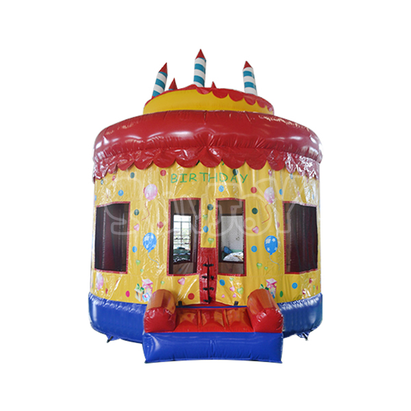 SJ-BO15045 Inflatable Birthday Cake Bounce House For Sale