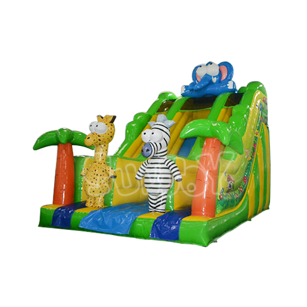 SJ-SL13033 21' African Plains Theme Inflatable Dry Slide